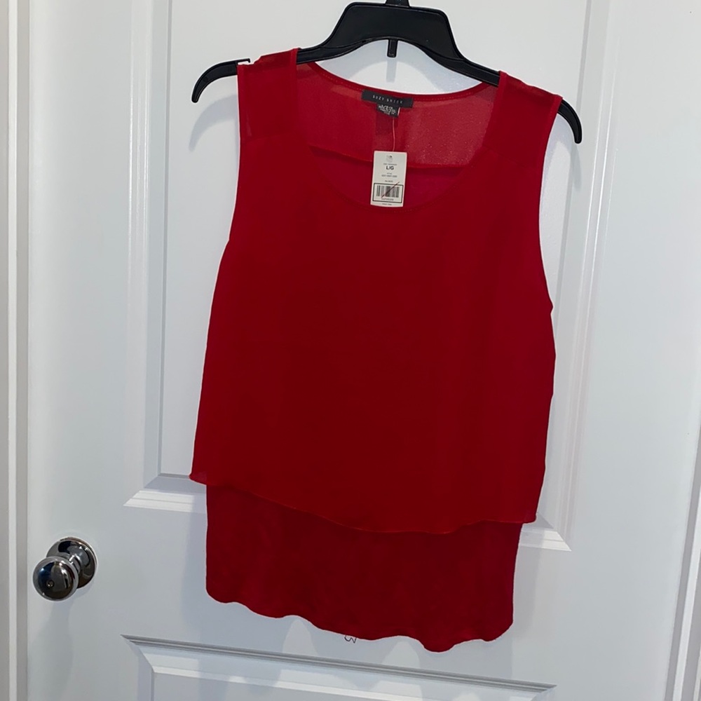 COPY - Red sleeveless top